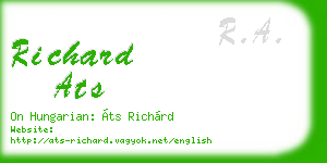 richard ats business card